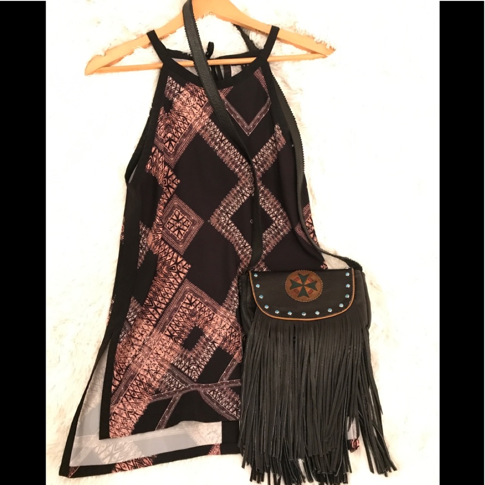 Whitney Eve Diamond Maze Silky Tunic Dress